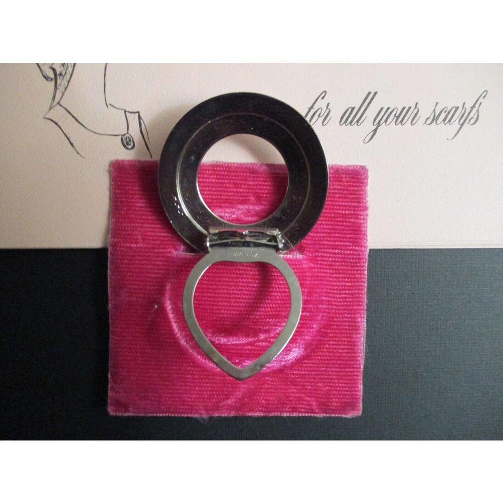 Vintage Mid-Century Lieba Scarfette Jewelery Clip Original Tag & Instructions - Picture 4 of 8